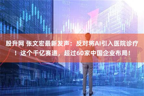 股升网 张文宏最新发声：反对将AI引入医院诊疗！这个千亿赛道，超过60家中国企业布局！